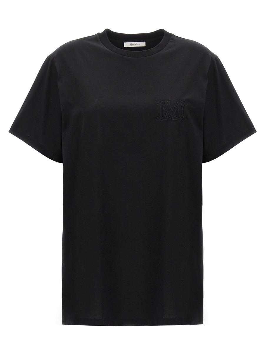Max Mara 100% Cotton t-shirt in black