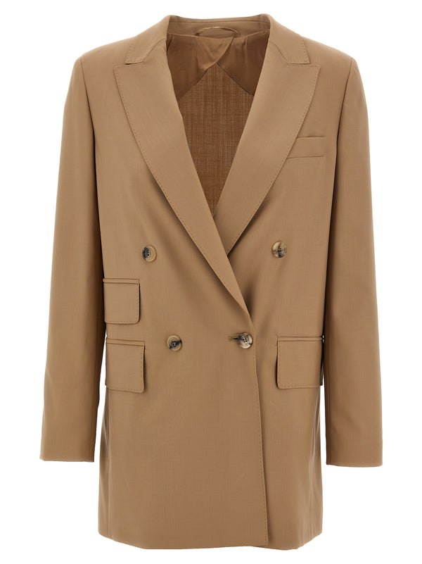 Max Mara 100% Virgin Wool blazer in beige