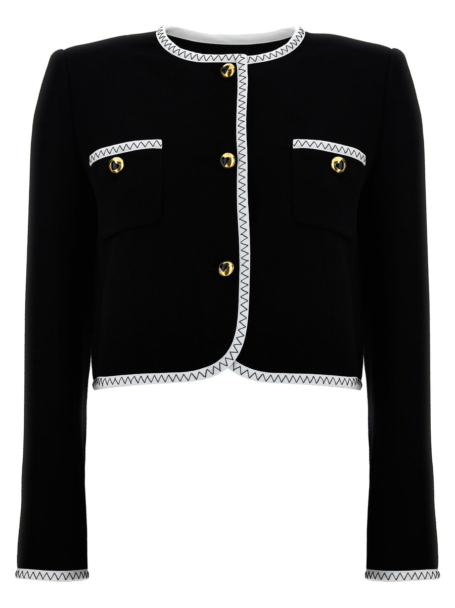 Moschino 58% Viscose jacket in black