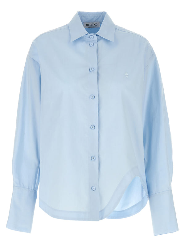 The Attico 100% cotton shirt in blue