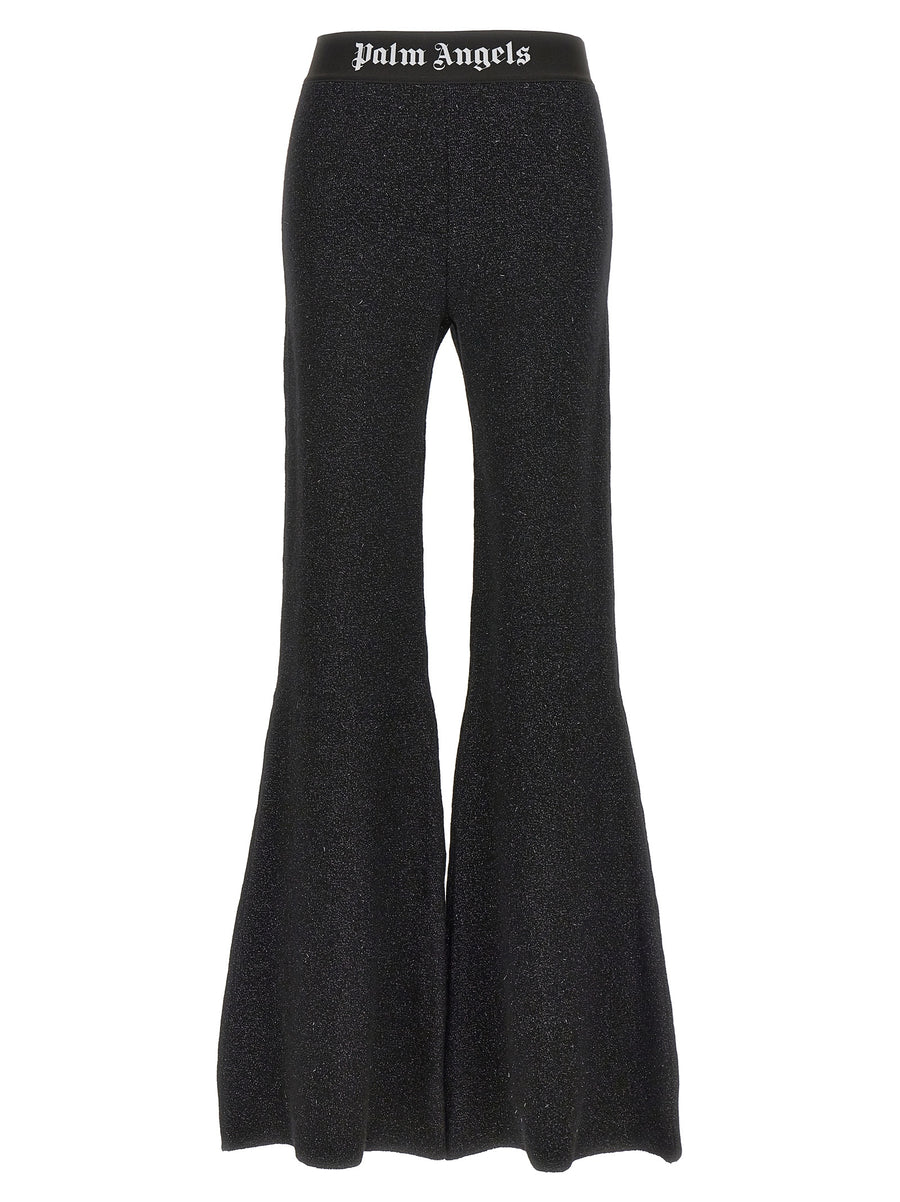 Palm Angels 37% viscose trousers in black