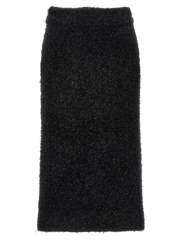 Balenciaga 73% Cotton skirt in black