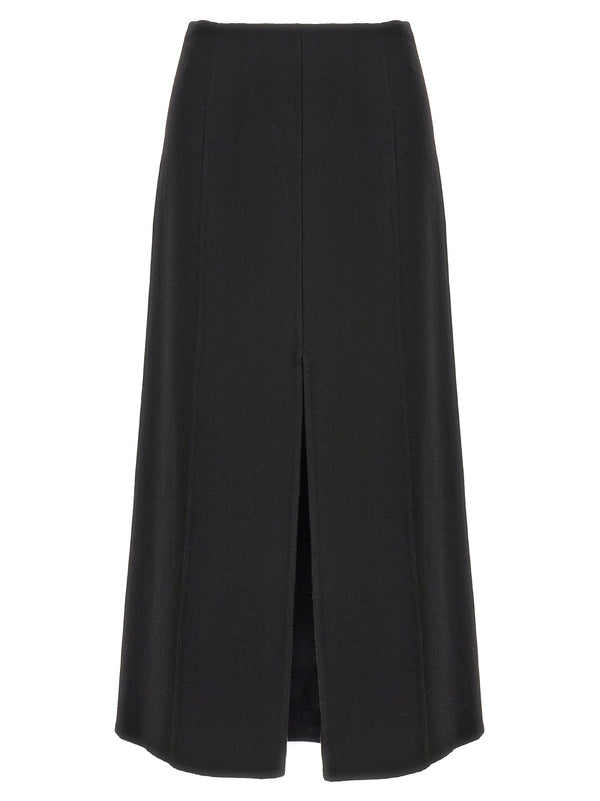 Ermanno Scervino 100% virgin wool skirt in black