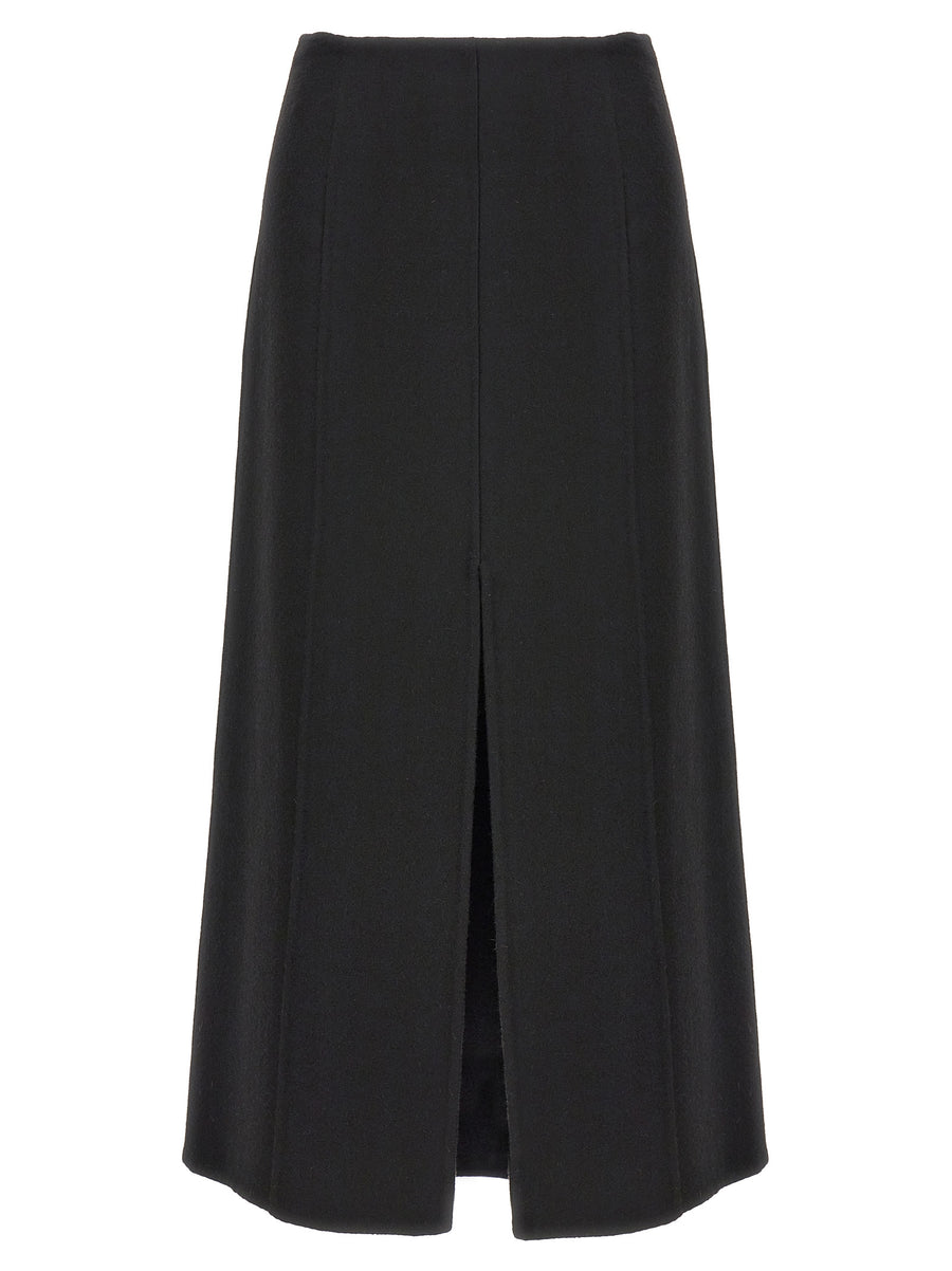 Ermanno Scervino 100% virgin wool skirt in black