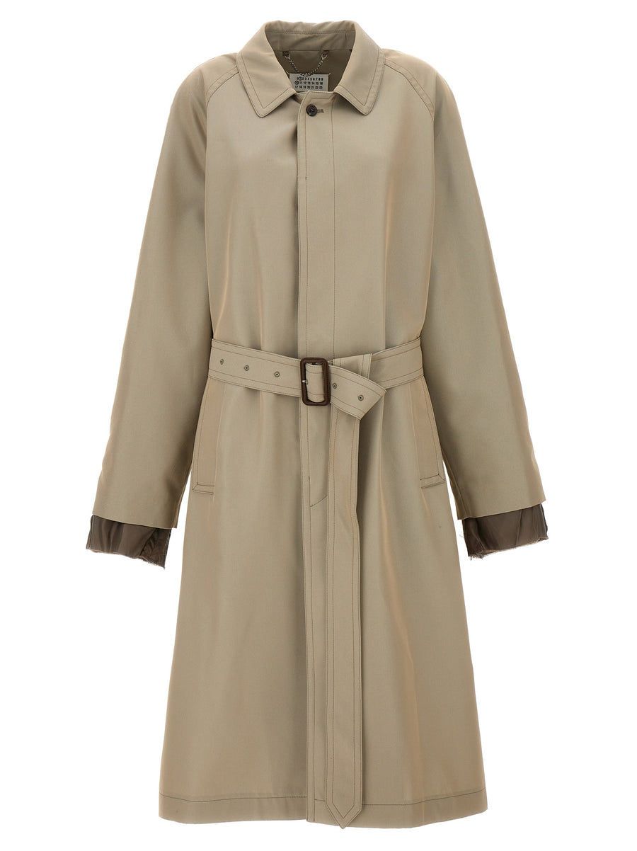 Maison Margiela 65% Cotton coat in beige