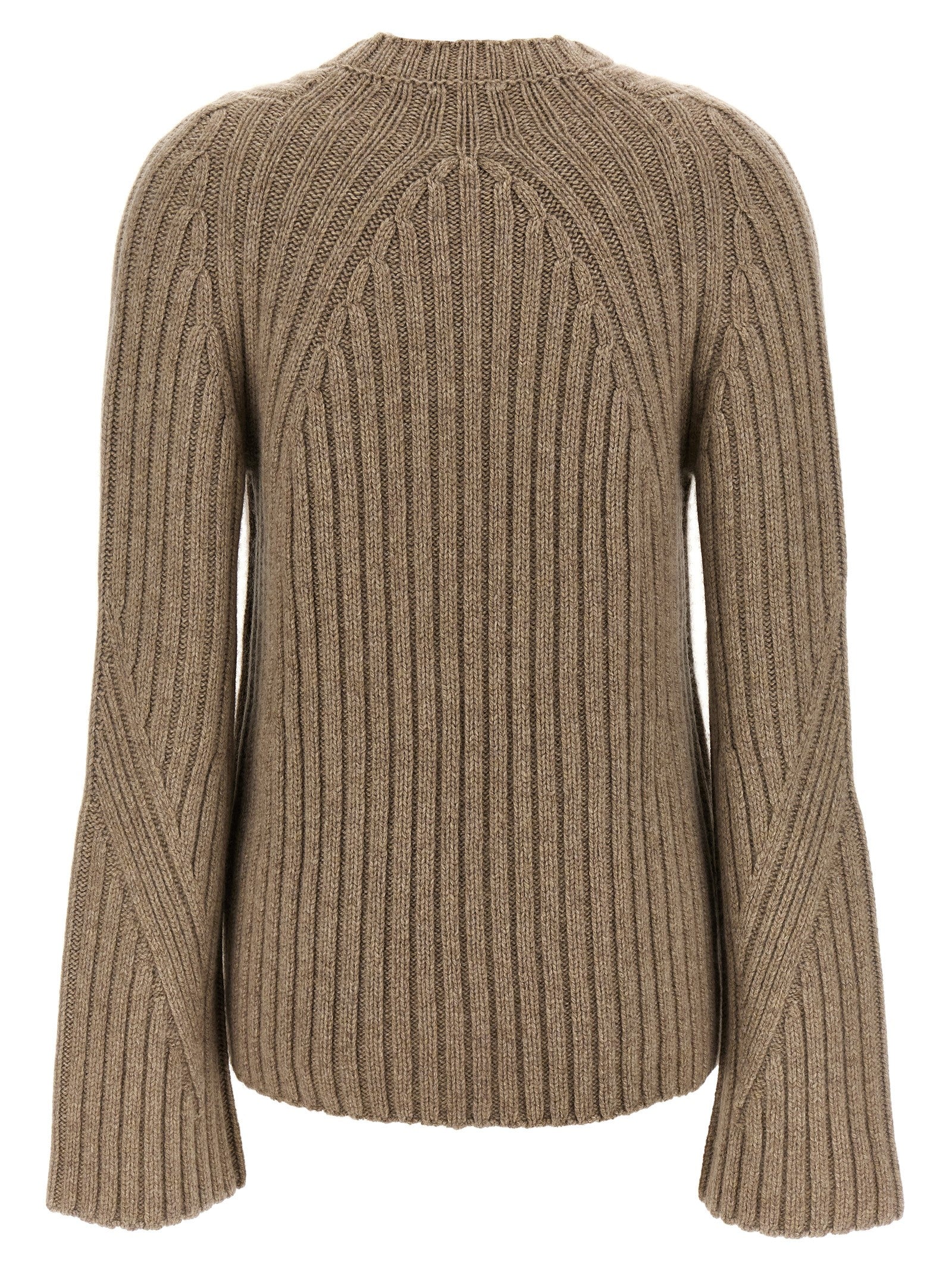 Khaite 100% cashmere sweater in beige — view 2