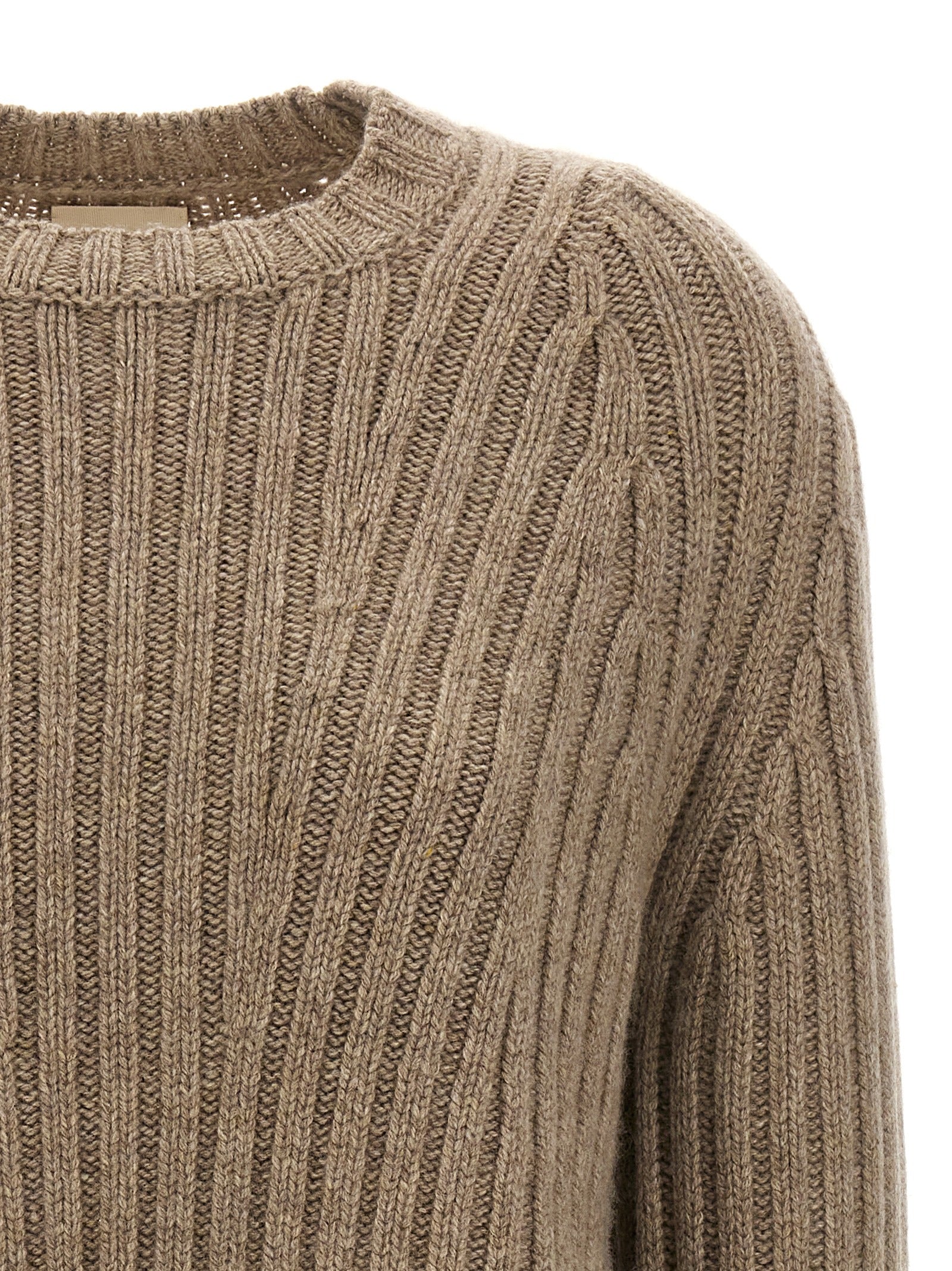 Khaite 100% cashmere sweater in beige — view 3