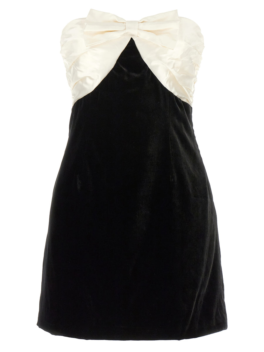 Alessandra Rich 100% Silk dress in black