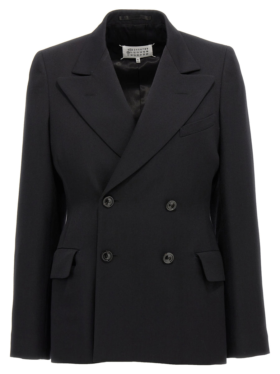 Maison Margiela 100% wool blazer in black