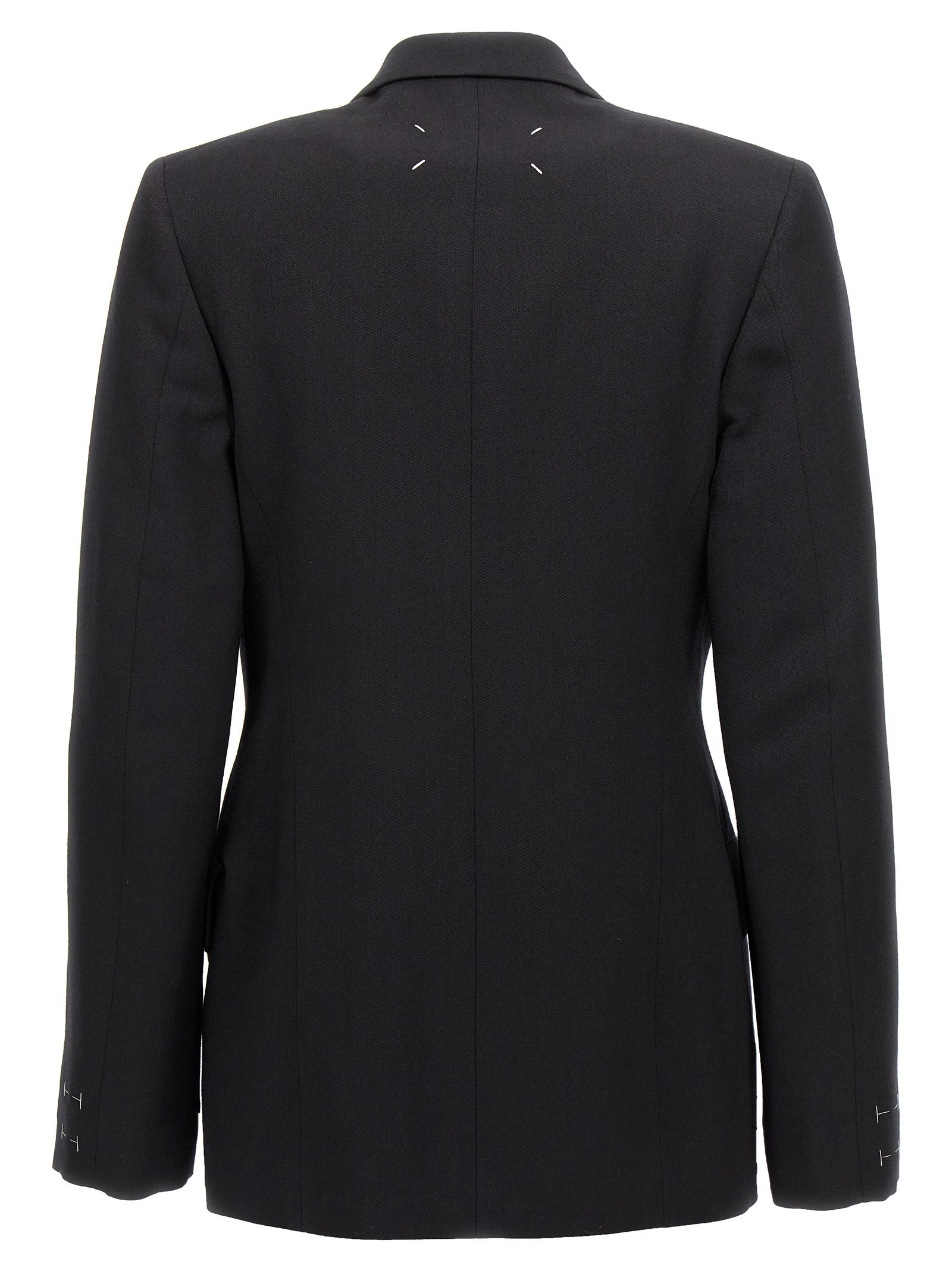 Maison Margiela 100% wool blazer in black — view 2