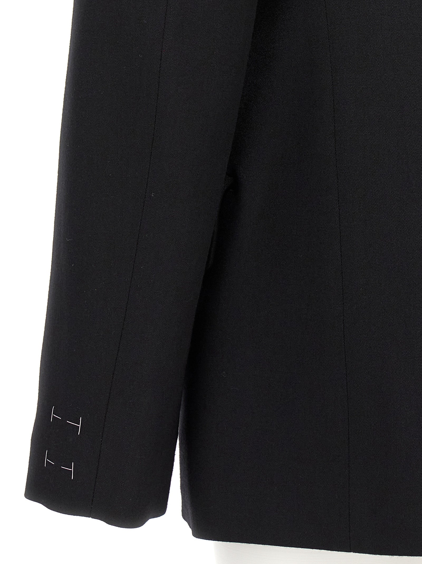 Maison Margiela 100% wool blazer in black — view 4