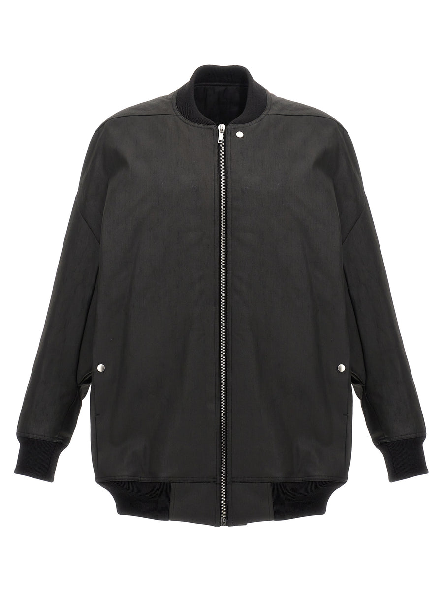 Rick Owens 91% cotton jacket in black
