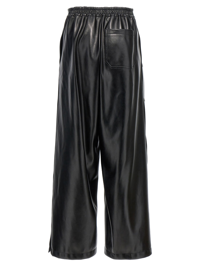 Stella McCartney 100% Polyester trousers in black — view 2
