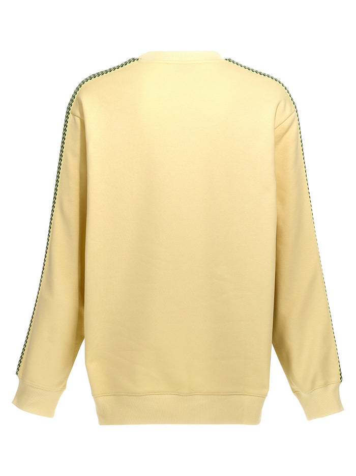 Lanvin 100% cotton sweatshirt in yellow — view 2