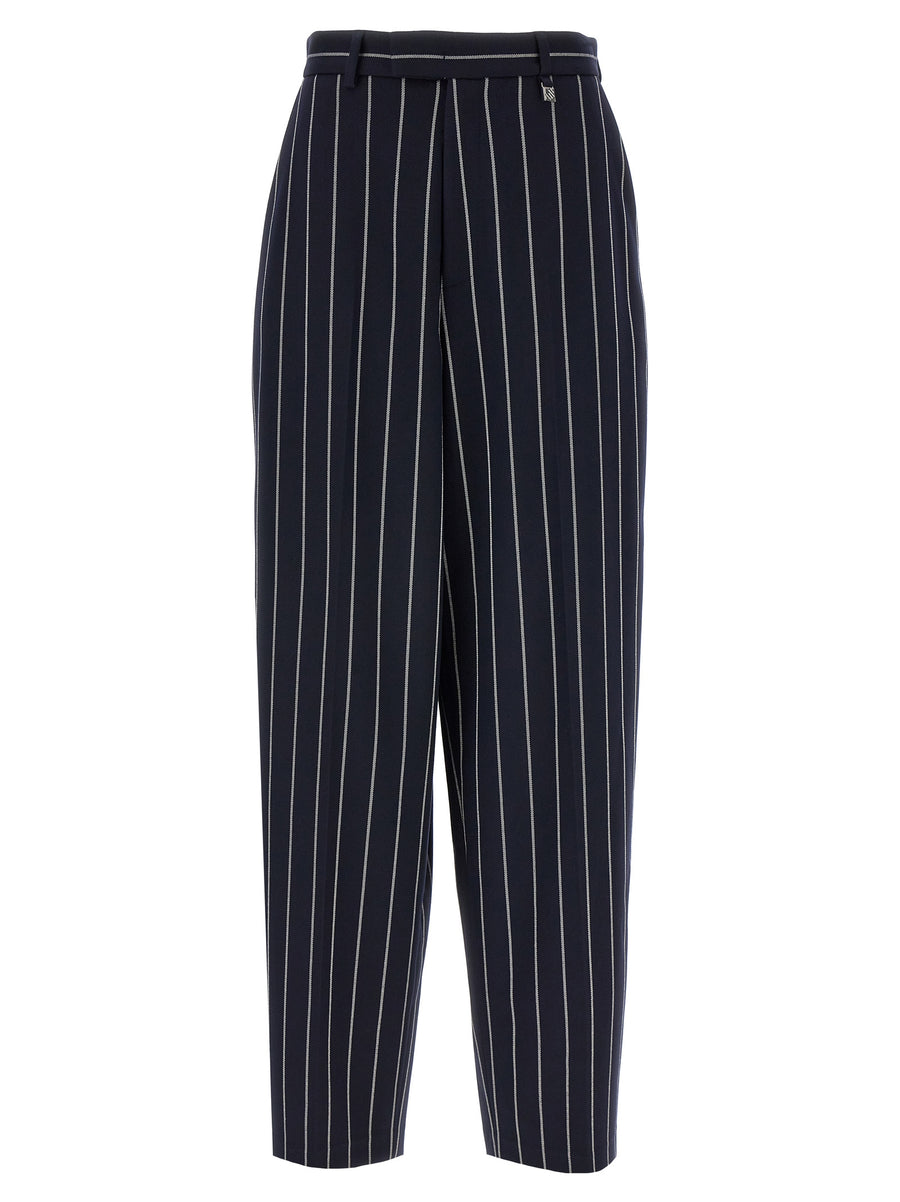 Giuseppe Di Morabito 64% polyester trousers in navy