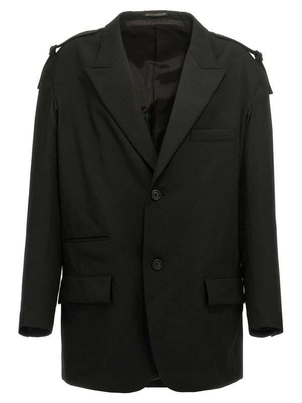 Yohji Yamamoto 100% Wool blazer in black