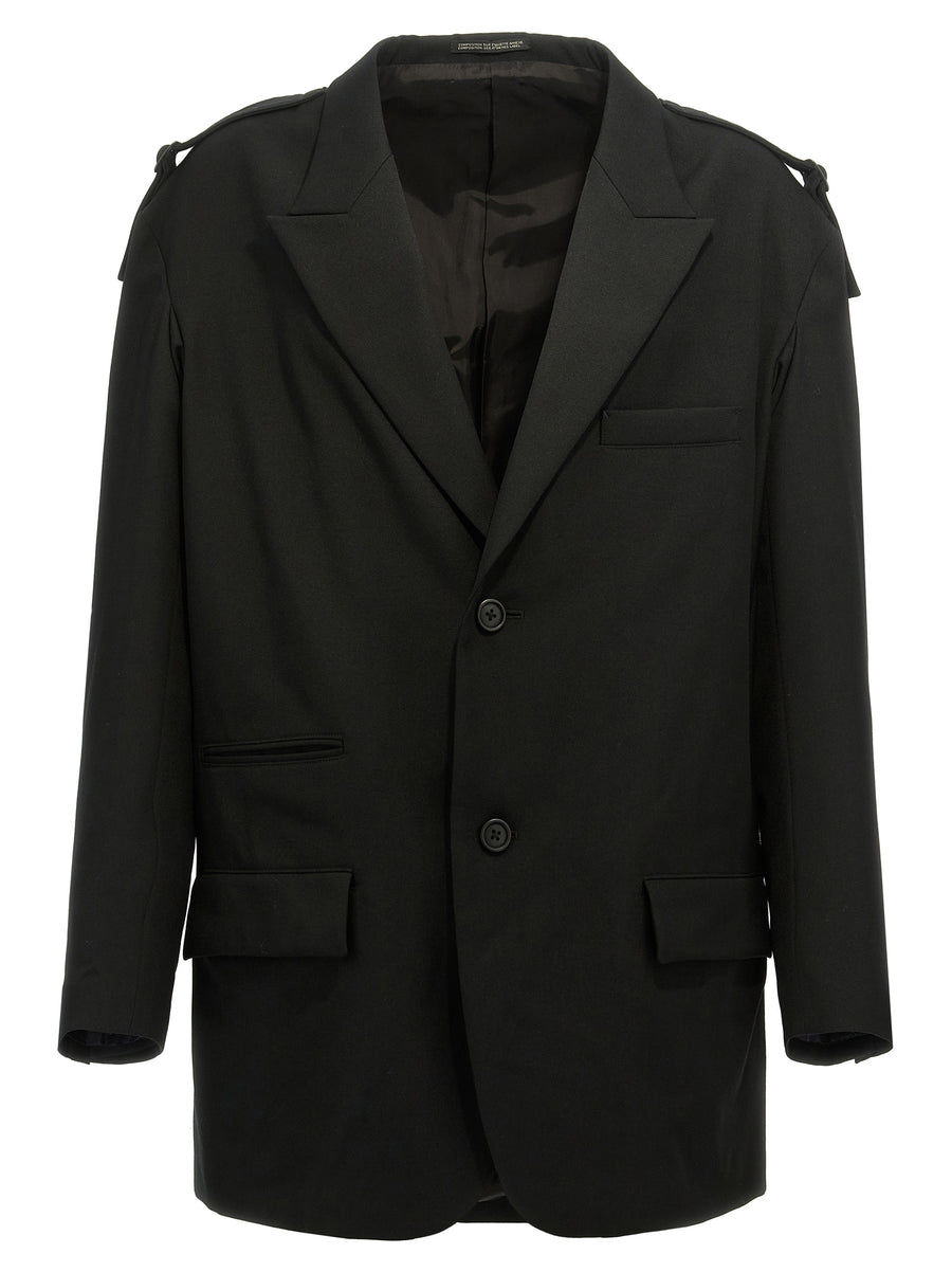 Yohji Yamamoto 100% Wool blazer in black