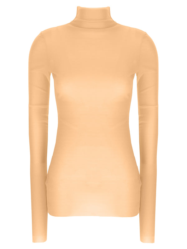 Jil Sander 100% Silk turtleneck in pink
