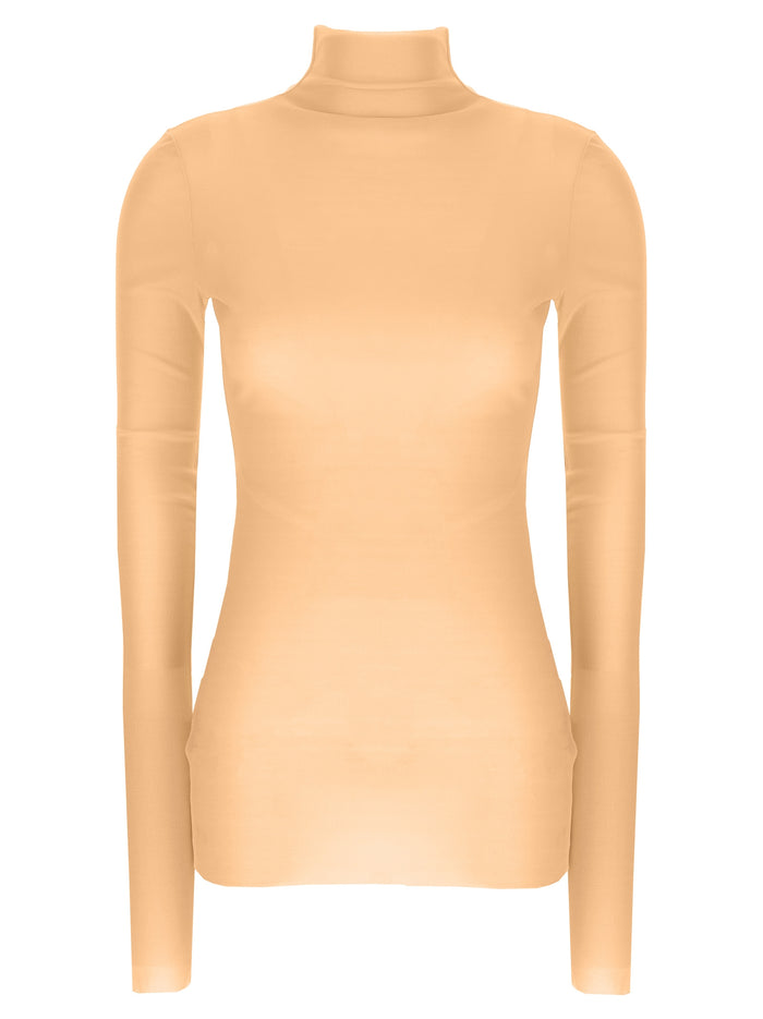 Jil Sander 100% Silk turtleneck in pink