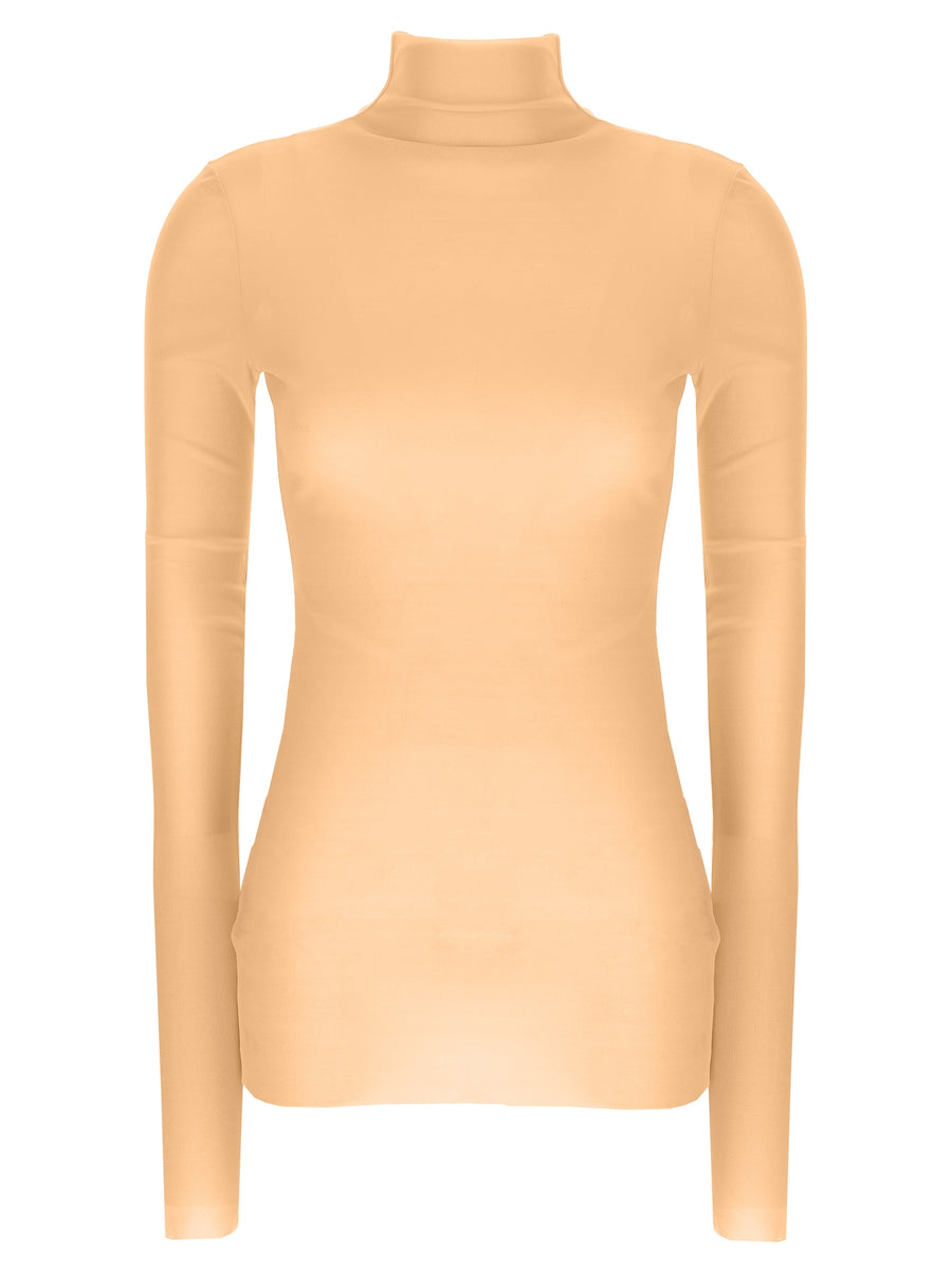 Jil Sander 100% Silk turtleneck in pink