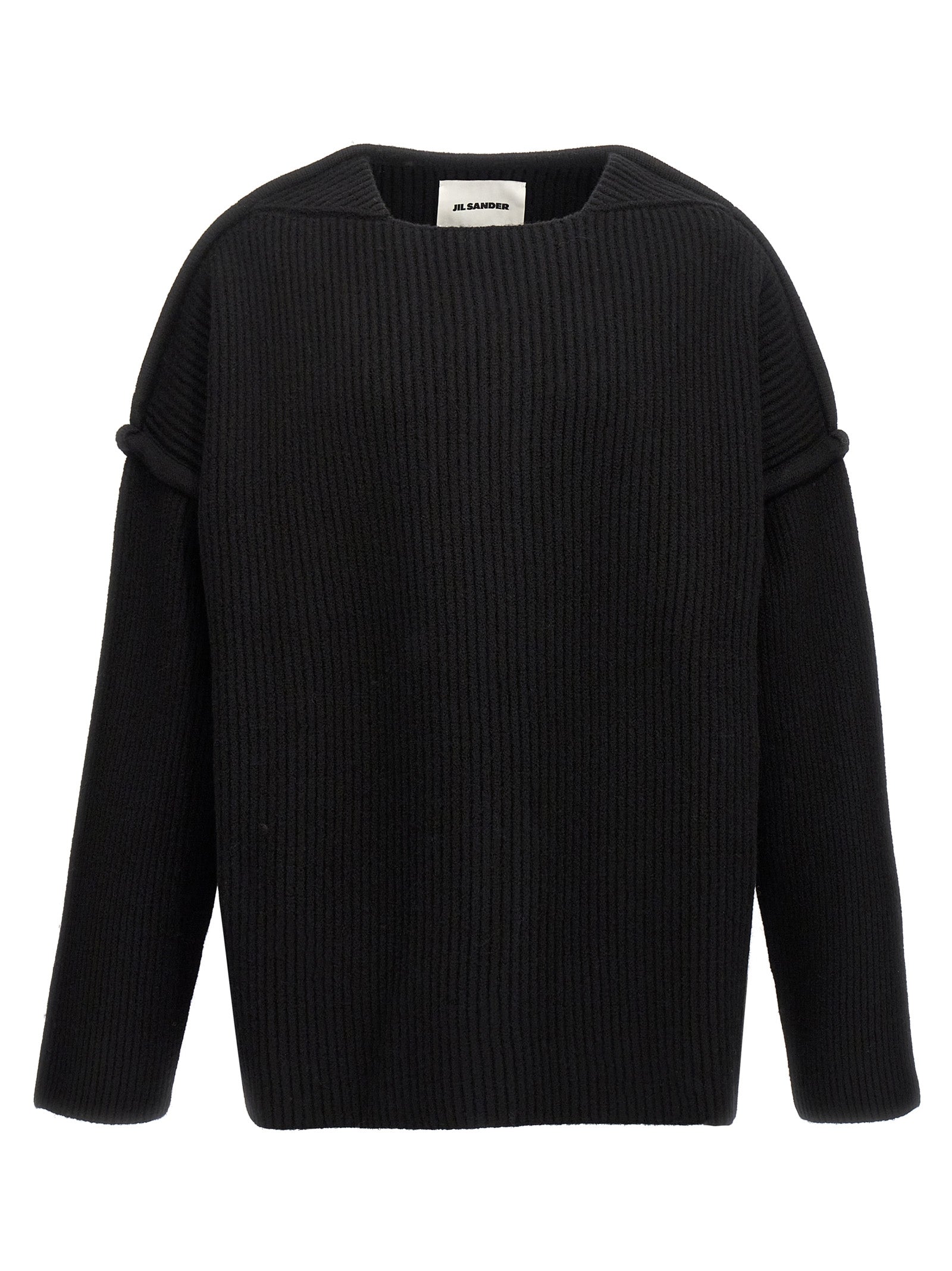 Jil Sander 100% Wool sweater in black