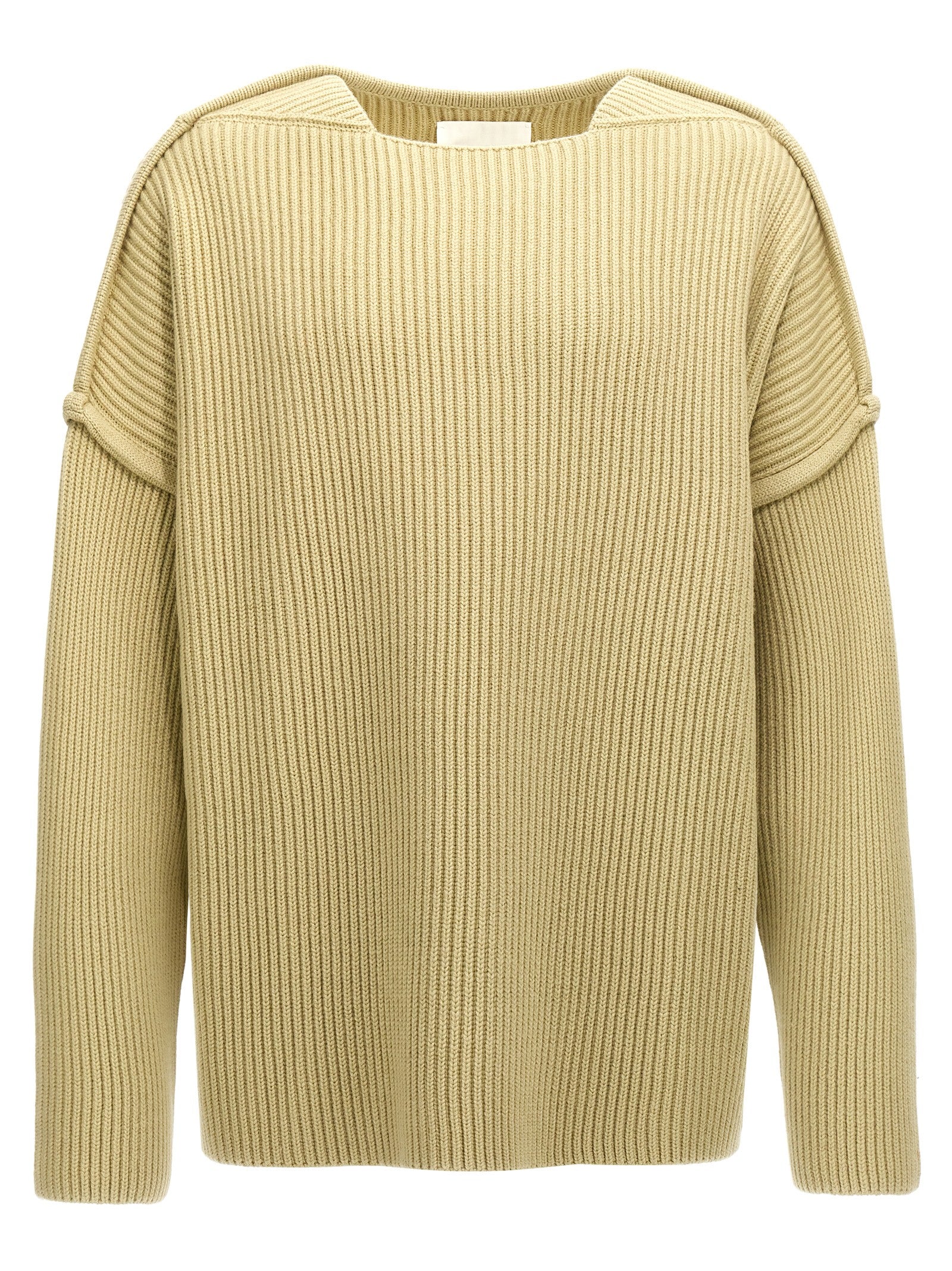 Jil Sander 100% wool sweater in beige