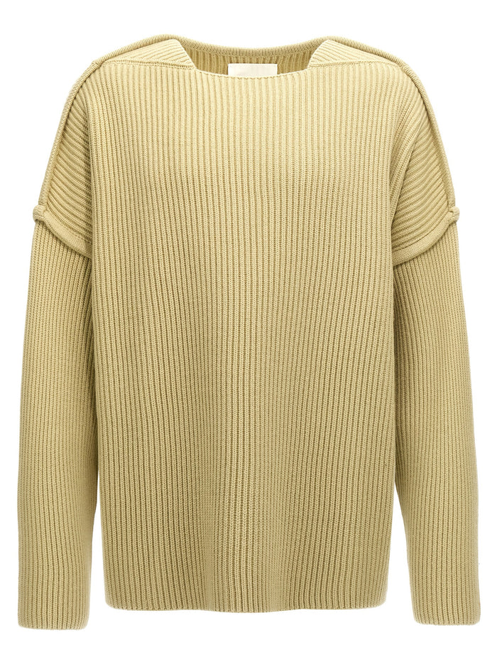 Jil Sander 100% wool sweater in beige