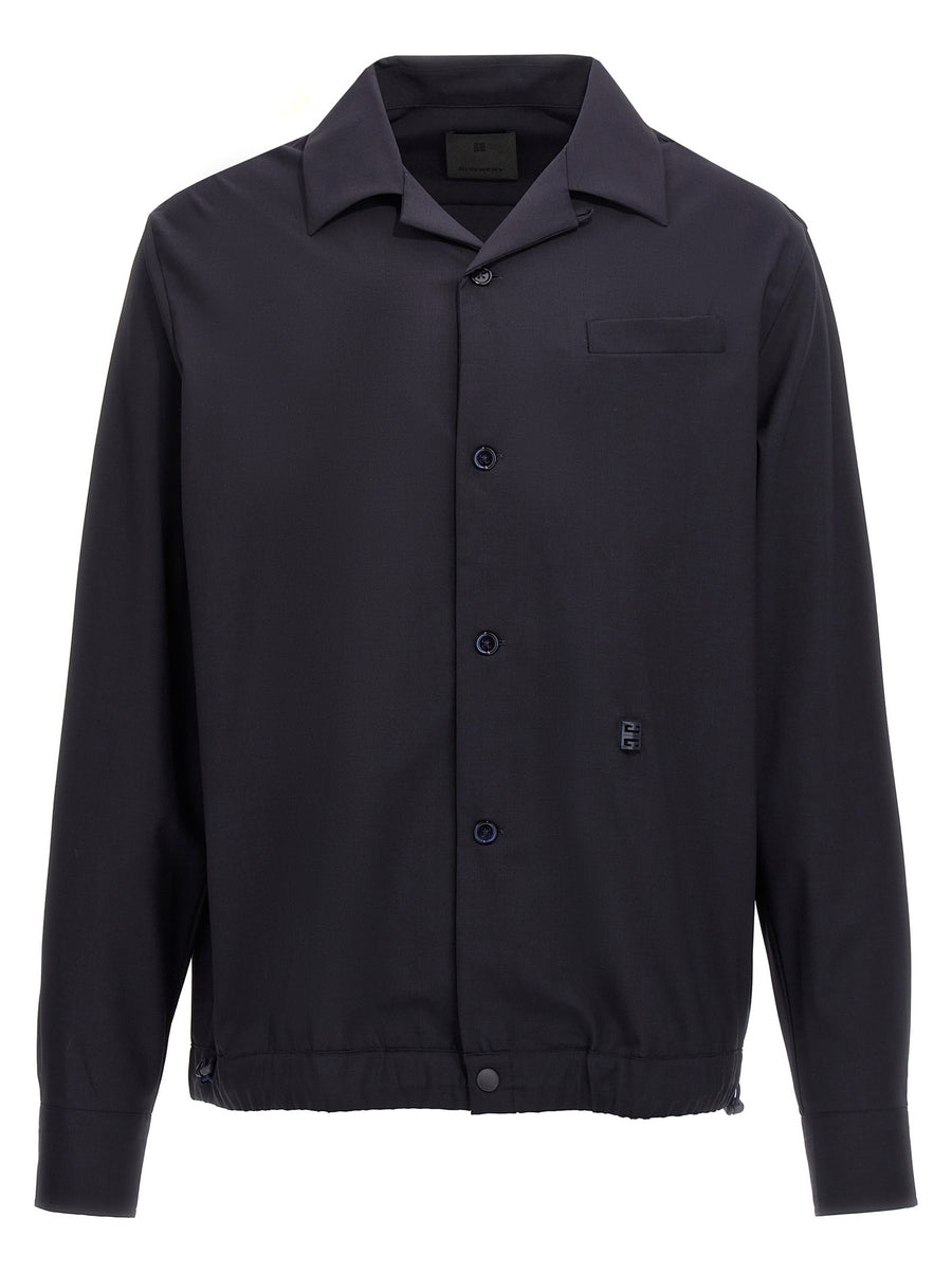 Givenchy 58% wool shirt in navy