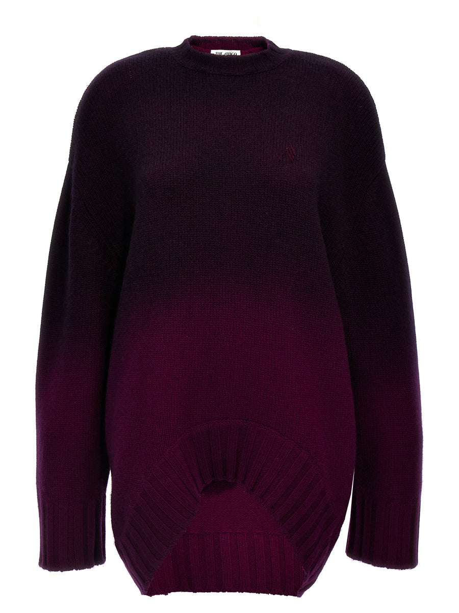 The Attico 70% wool sweater in purple