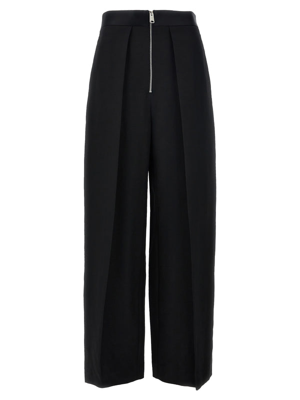 Khaite 75% Viscose trousers in black