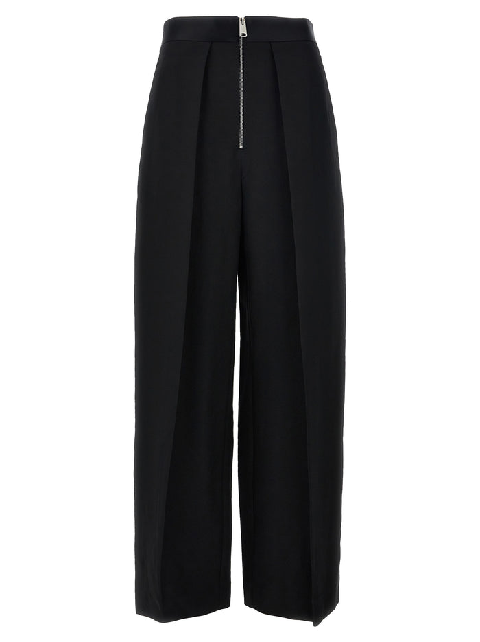 Khaite 75% Viscose trousers in black