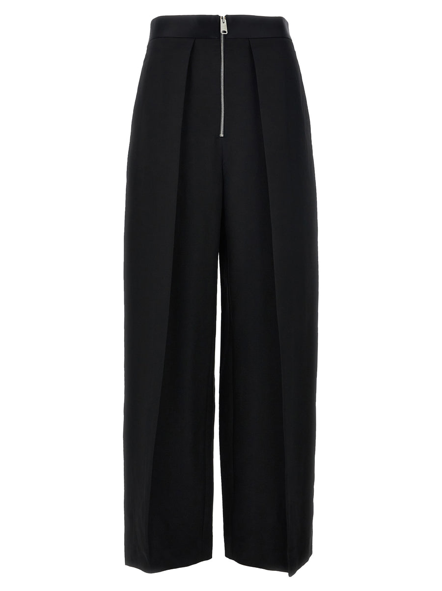 Khaite 75% Viscose trousers in black