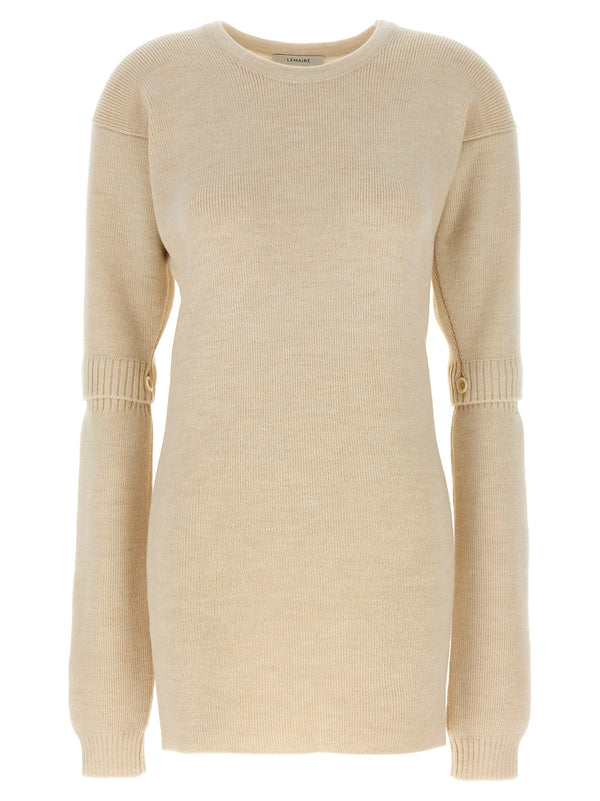 Lemaire 45% Acrylic sweater in white