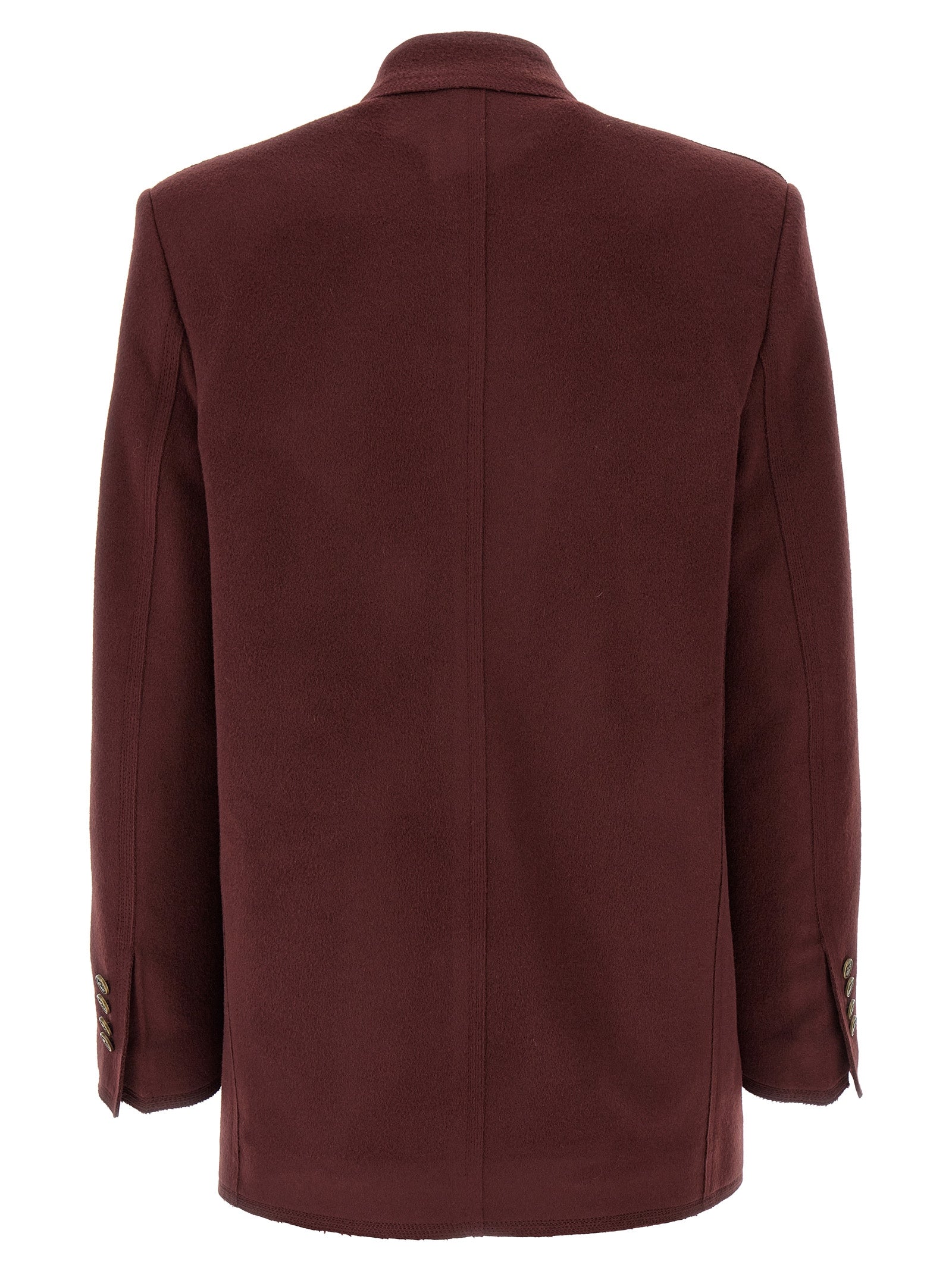 Etro 90% wool blazer in burgundy — view 2