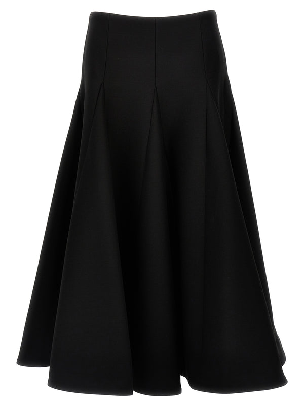 Valentino Garavani 65% virgin wool skirt in black