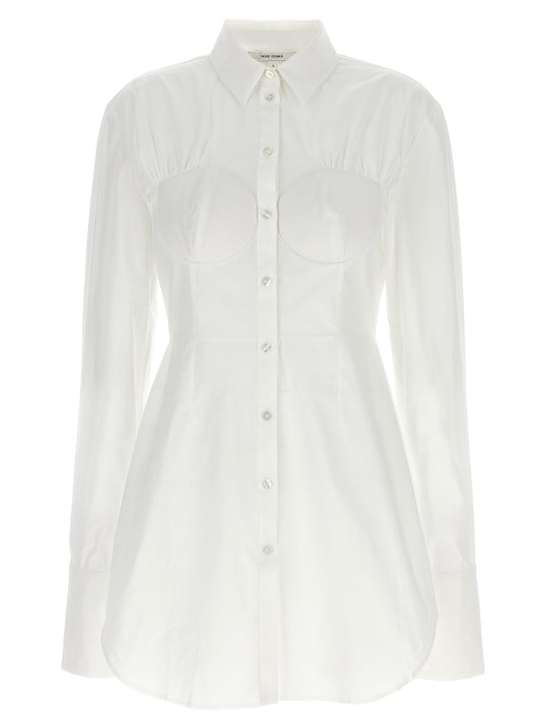 Nensi Dojaka 100% cotton blouse in white