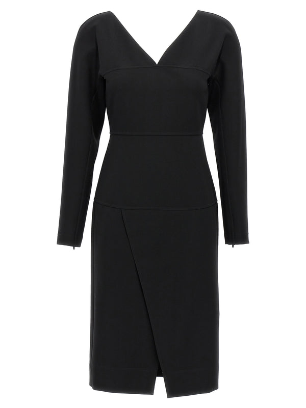Fendi 75% viscose dress in black