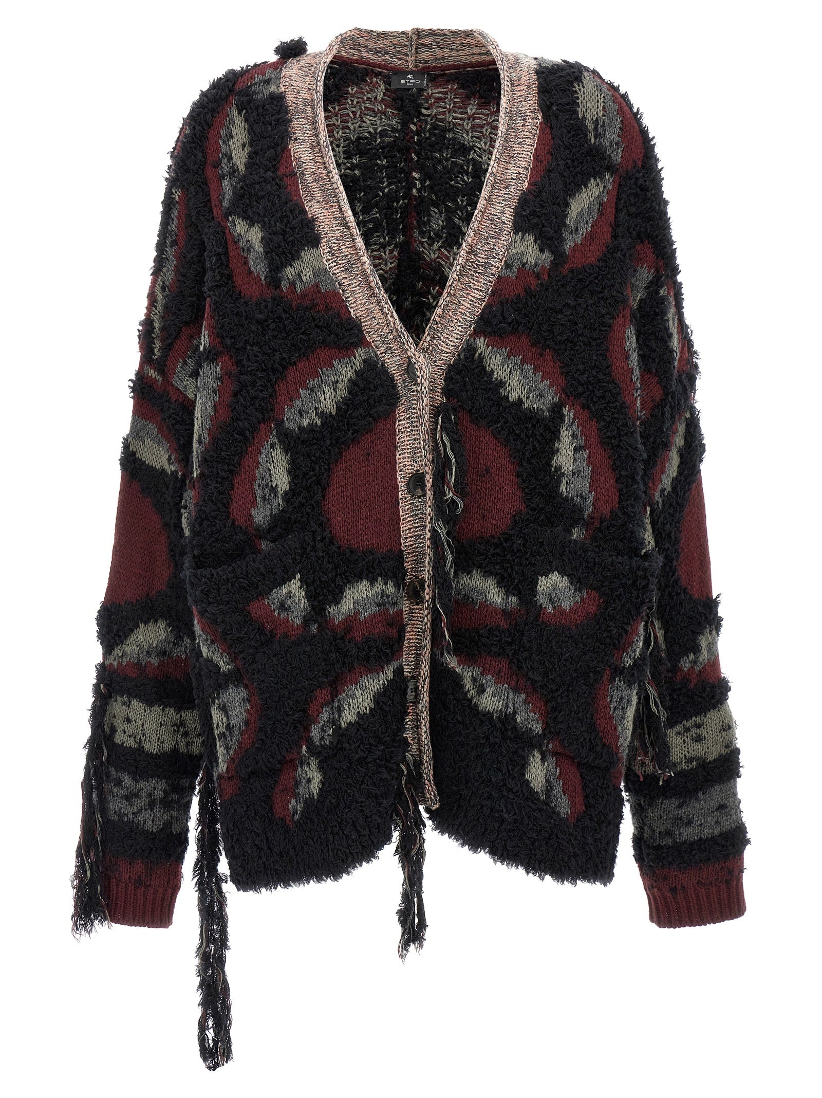 Etro 95% wool cardigan in multicolor