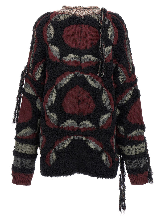 Etro 95% wool cardigan in multicolor — view 2