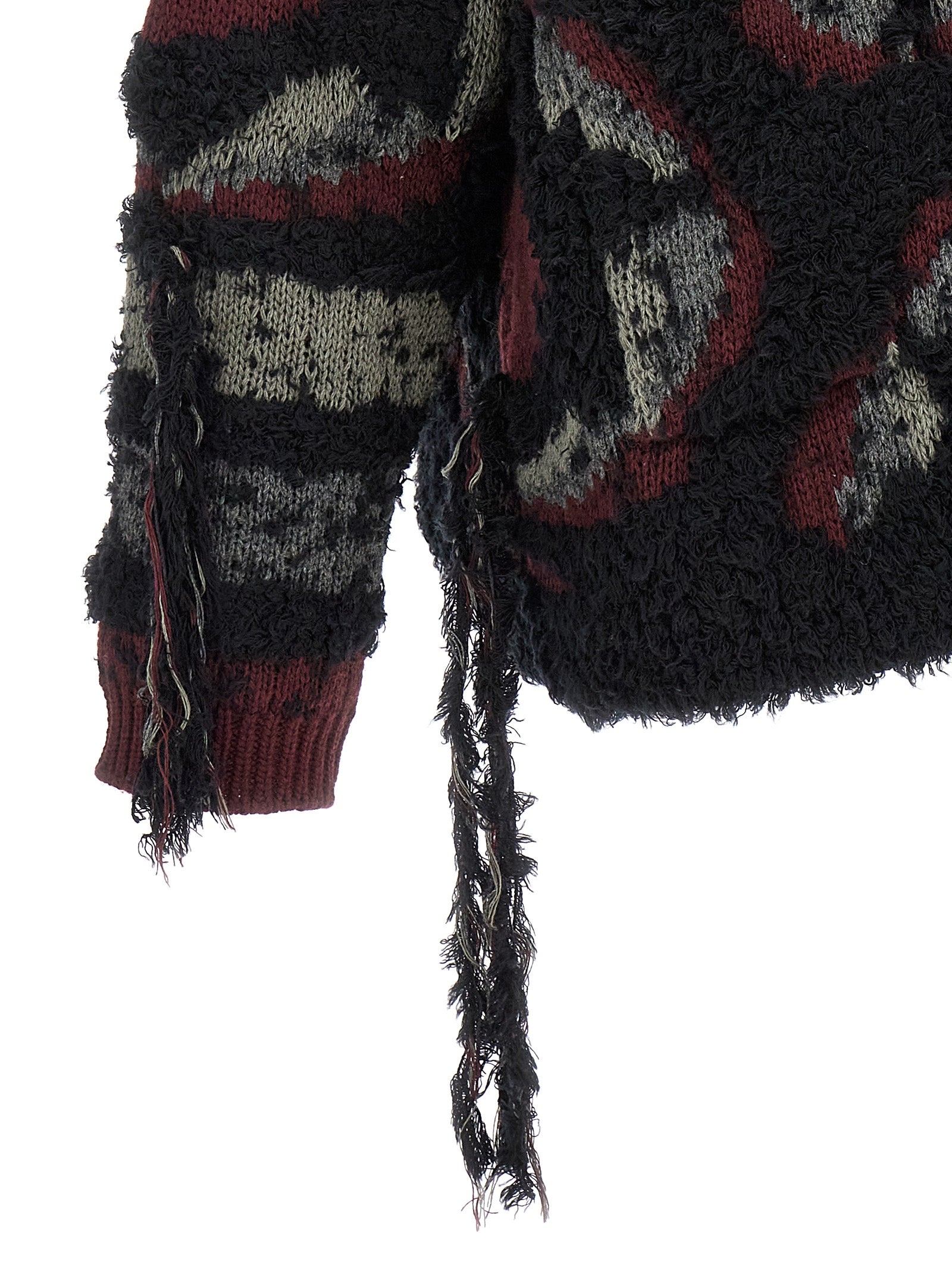 Etro 95% wool cardigan in multicolor — view 4