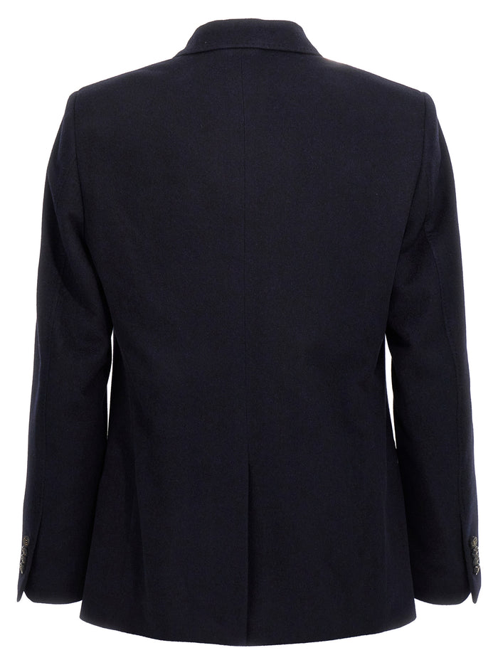 Etro 100% Cashmere blazer in navy — view 2