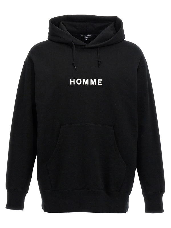 Comme des Garçons 100% cotton hoodie in black