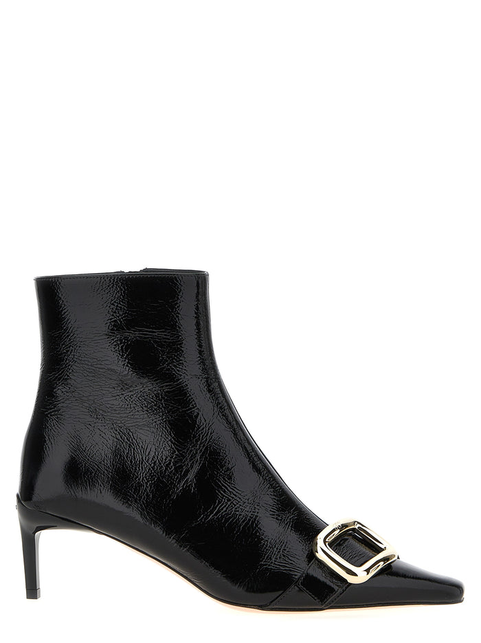 Roger Vivier 100% Calfskin leather ankle boot in black