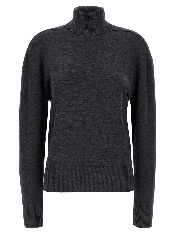 Burberry 100% Wool sweater in gray