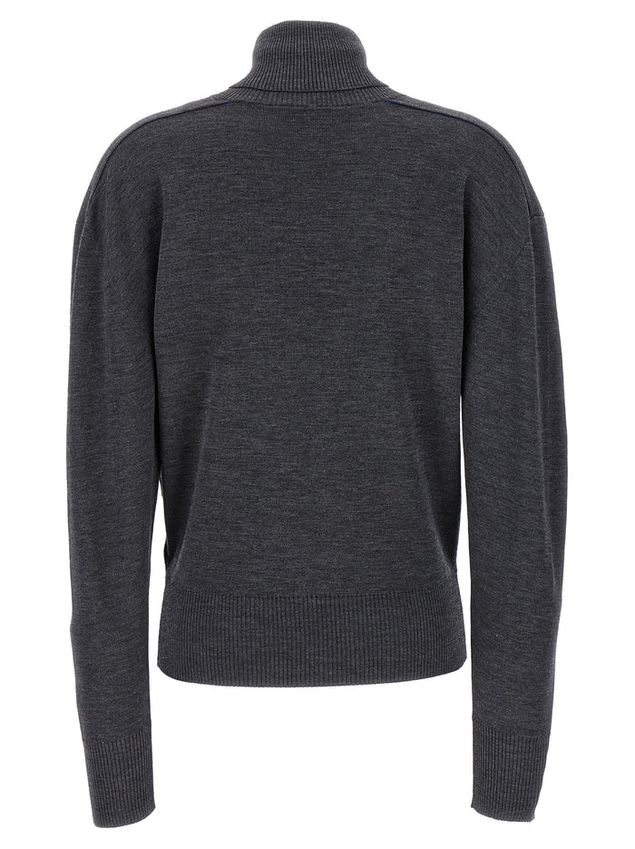 Burberry 100% Wool sweater in gray — view 2