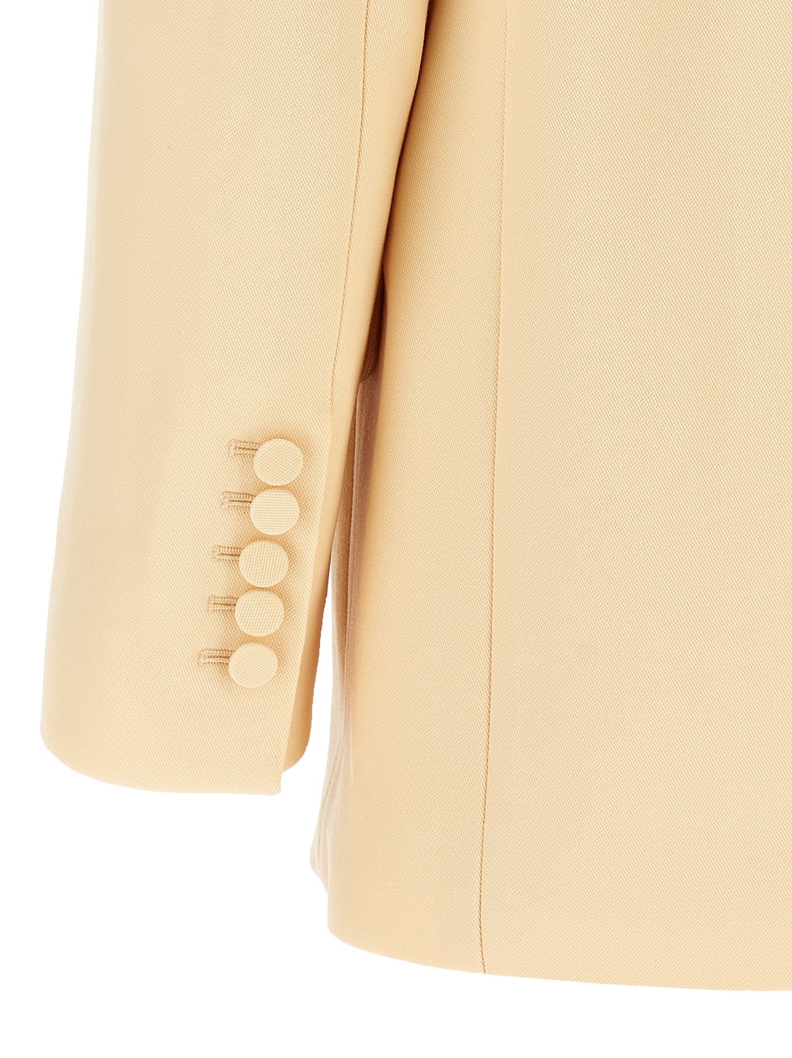 Zimmermann 50% Wool blazer in beige — view 4