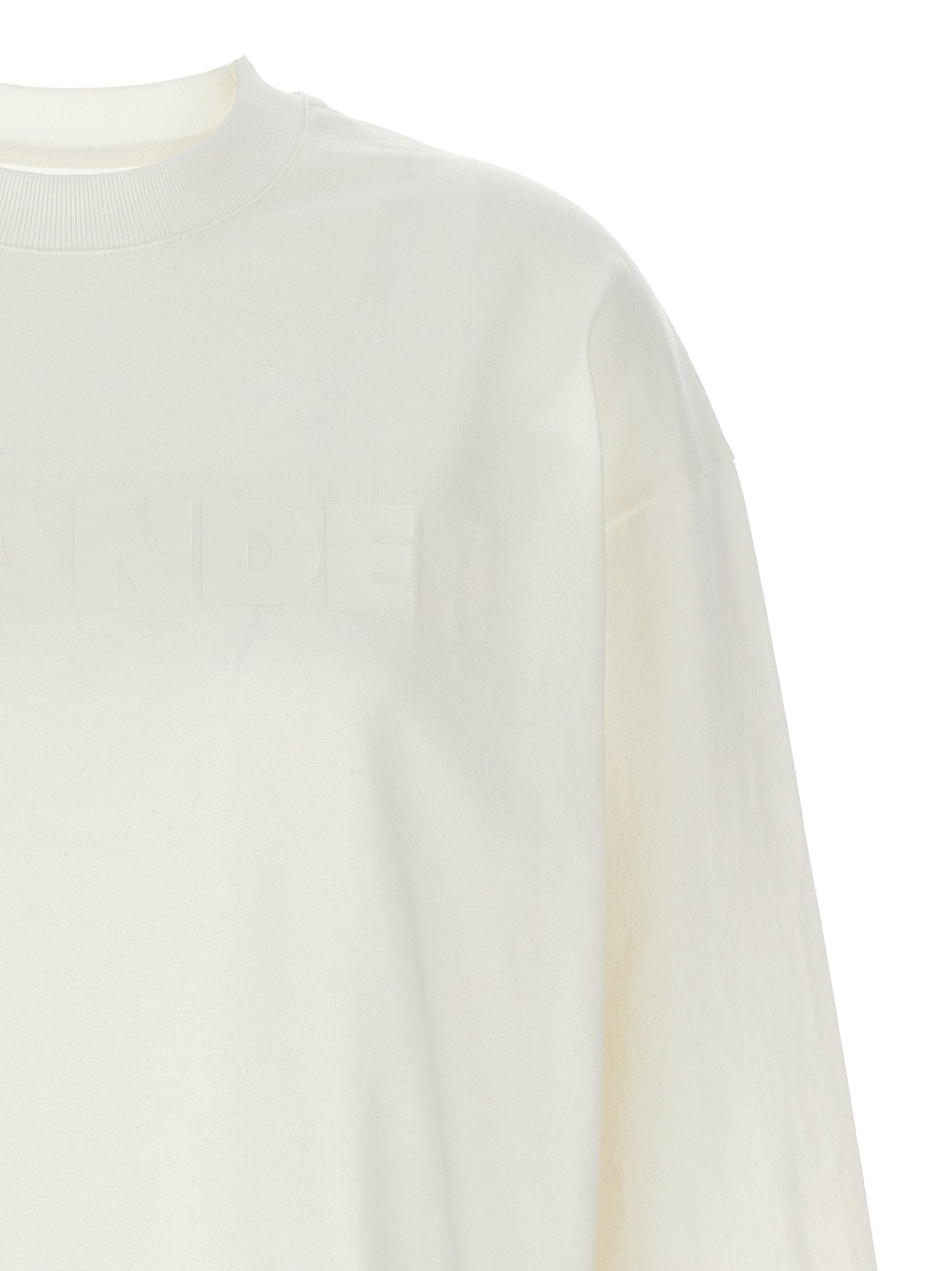 Jil Sander 100% cotton t-shirt in white — view 3