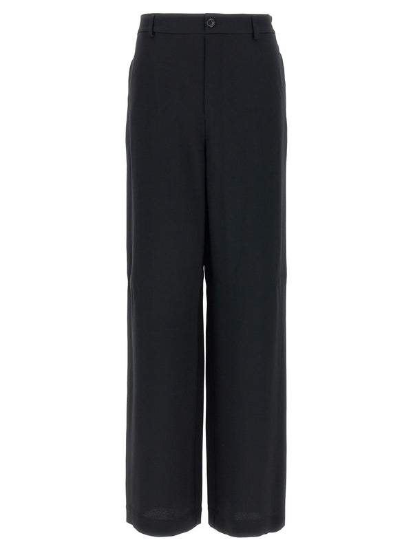 Moschino 70% acetate trousers in black