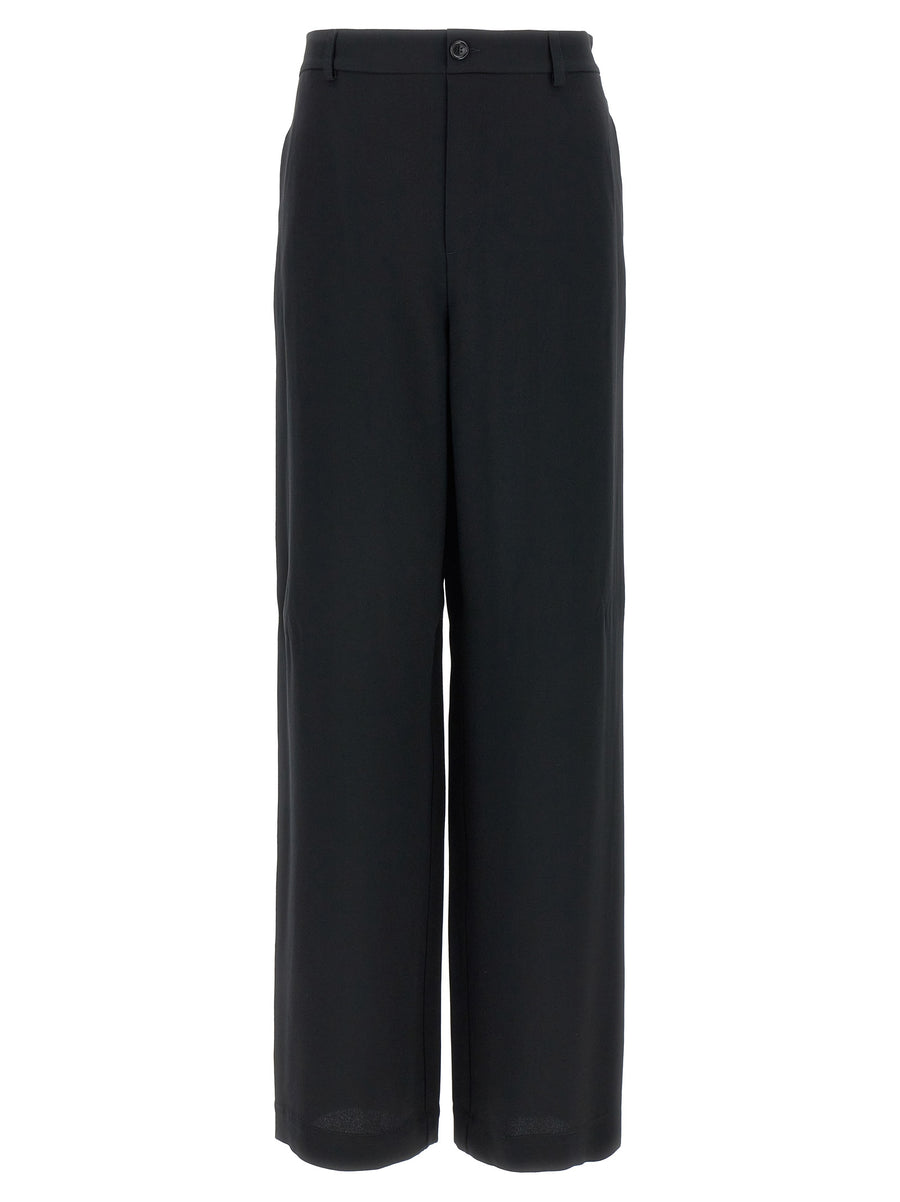 Moschino 70% acetate trousers in black