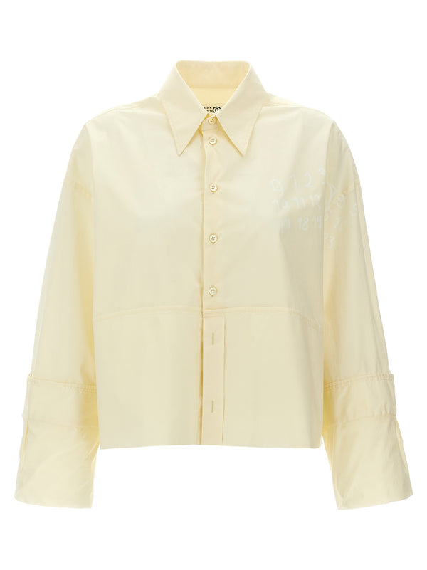 MM6 Maison Margiela 100% Cotton blouse in white